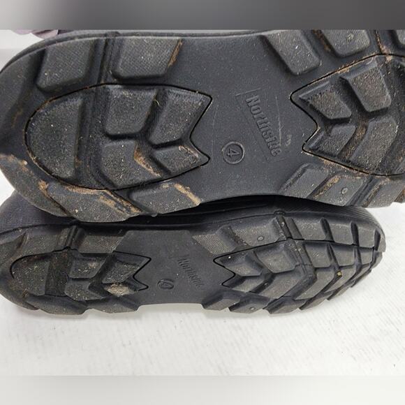 Northside Black Snow Boots Kids Winter Boots Adjustable Water Resistant Size 4 - Picture 10 of 11